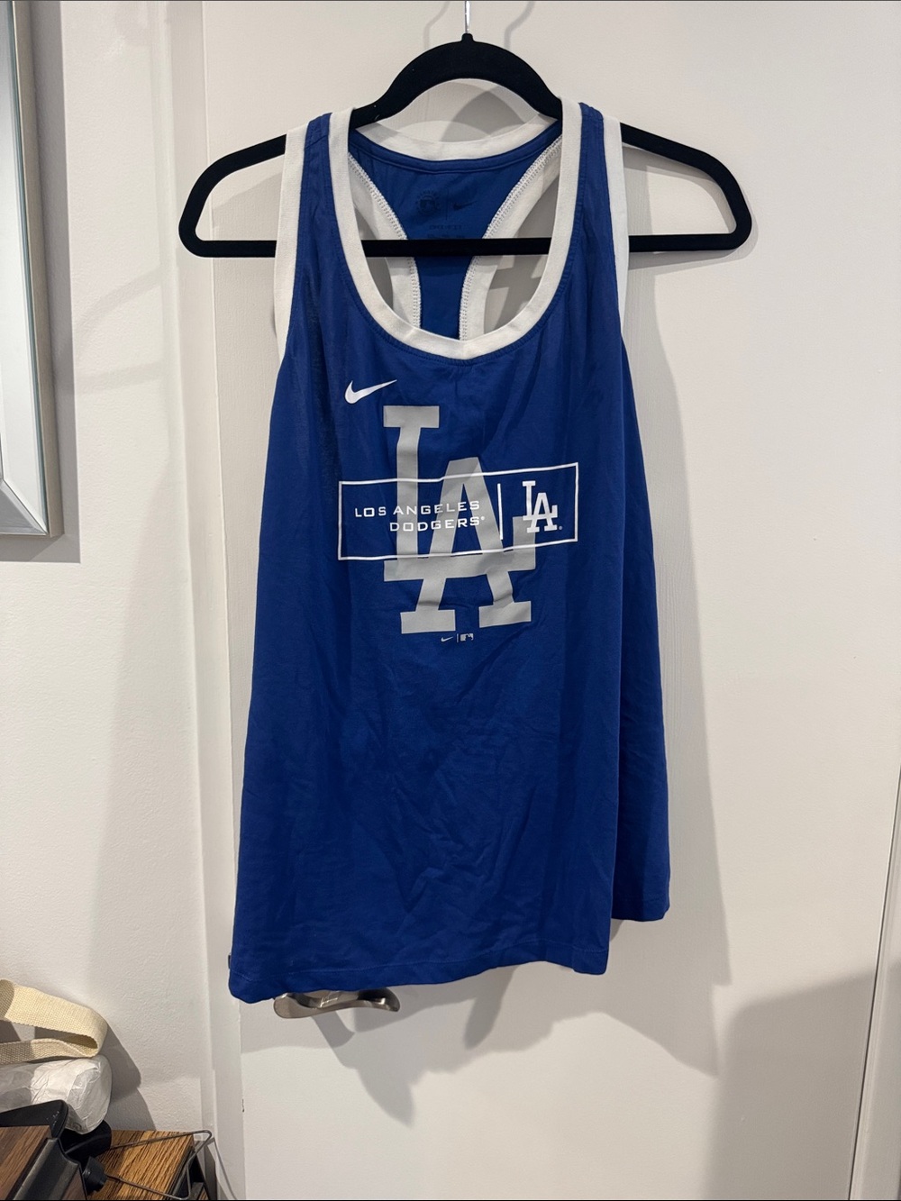 BNWOT Nike Royal Blue and White Dodgers Women's Racerback Tank XXL